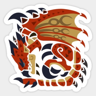 Rathalos Icon - Monster Hunter World Sticker